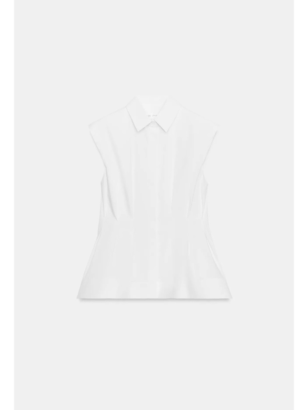ZARA PLEATED SLEEVELESS SHIRT ZW COLLECTION - Picture 6 of 7